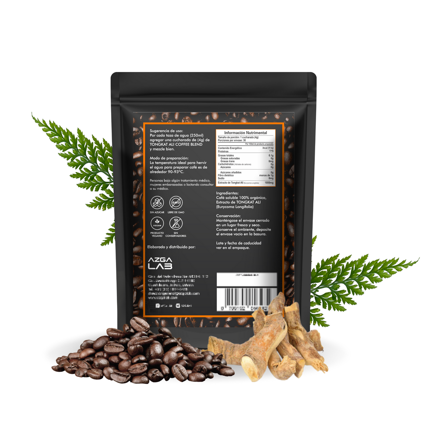 TONGKAT ALI COFFEE BLEND 150g AZGA LAB