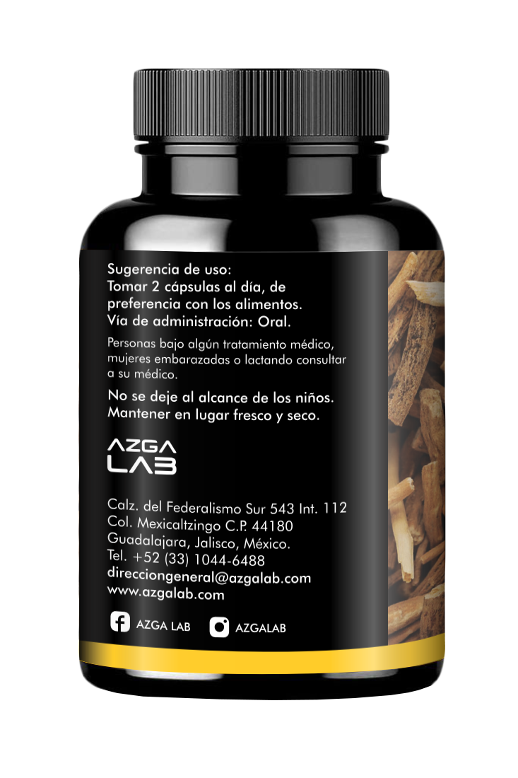 Azga Tech AZGA ASHWAGANDHA 60 capsulas de 500mg AZGA LAB – AZGALAB
