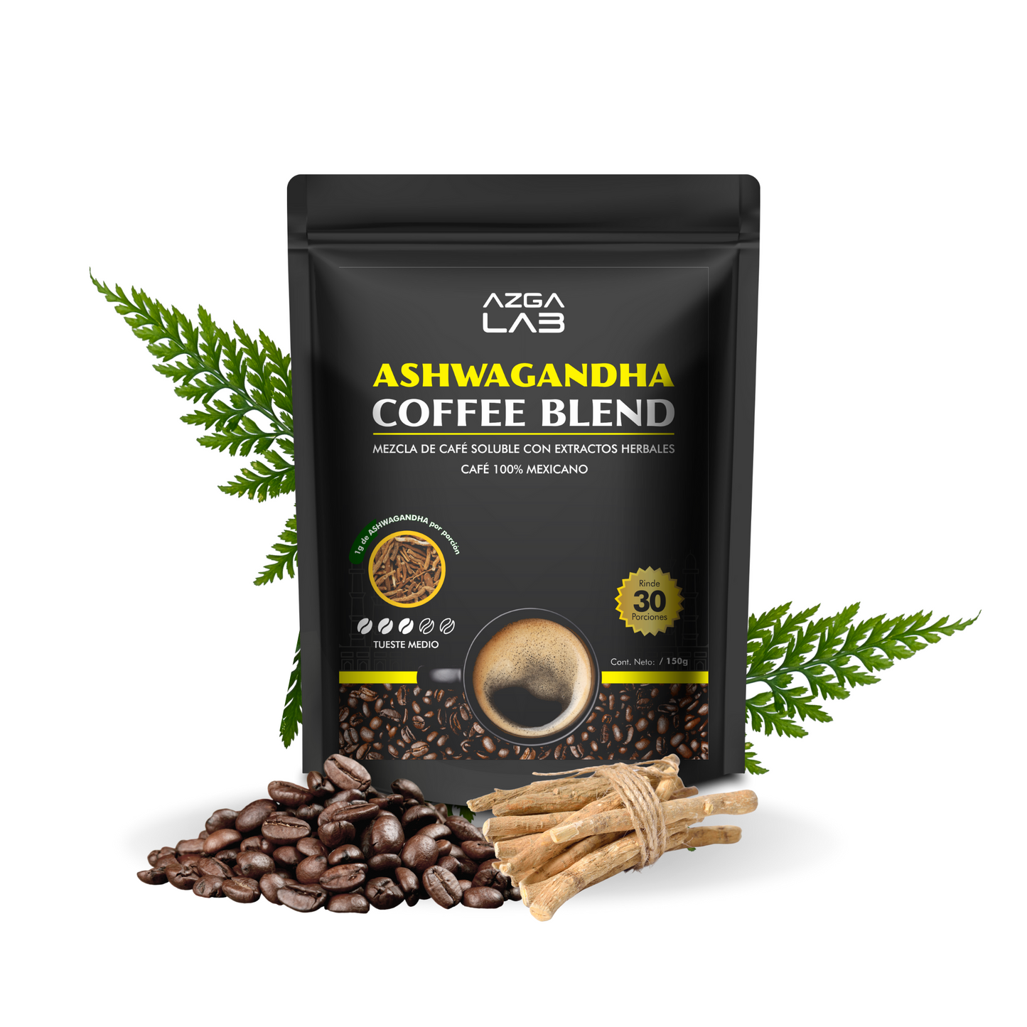 ASHWAGANDHA COFFEE BLEND 150g AZGA LAB