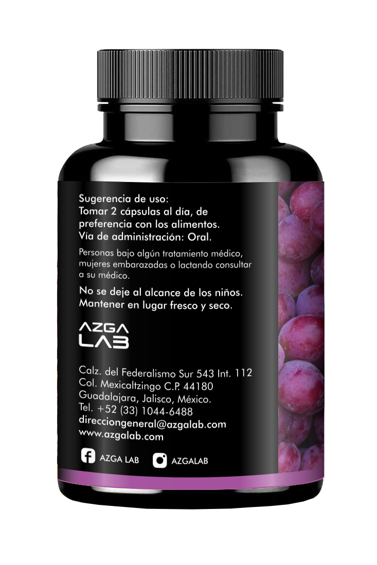 RESVERATROL 60 capsulas 500mg AZGA LAB